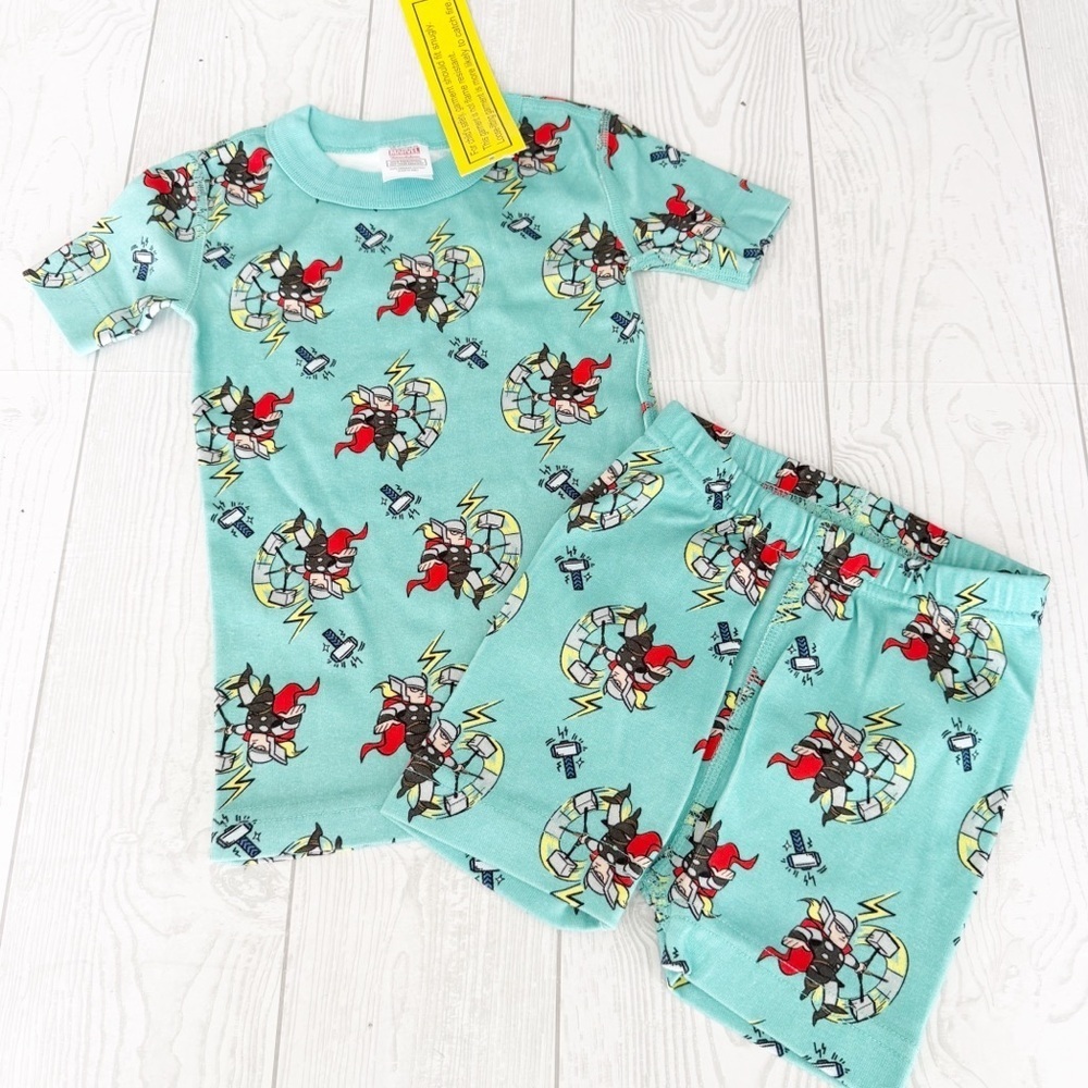 Hanna Andersson Marvel Thor Short John Pajamas In Organic Cotton